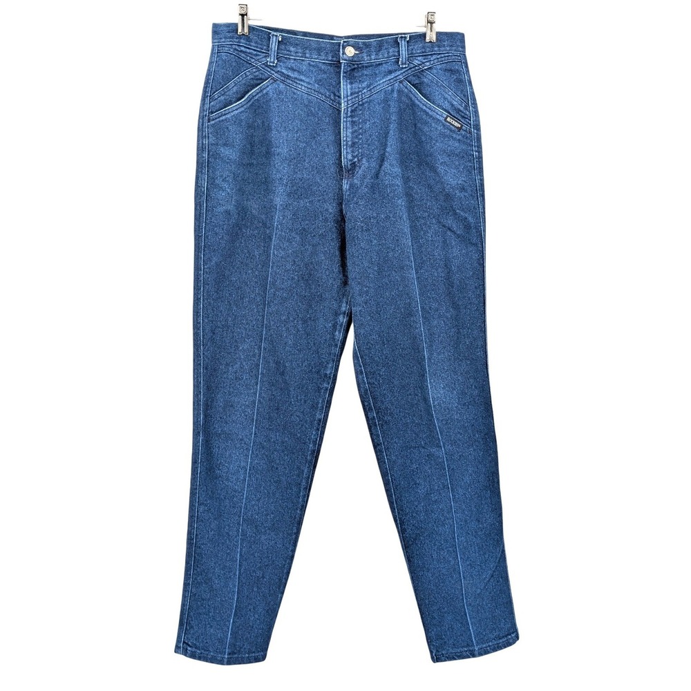 Rocky Mountain High Rise Western Jeans Dark Wash‎ Tapered Mom Jeans 17/18